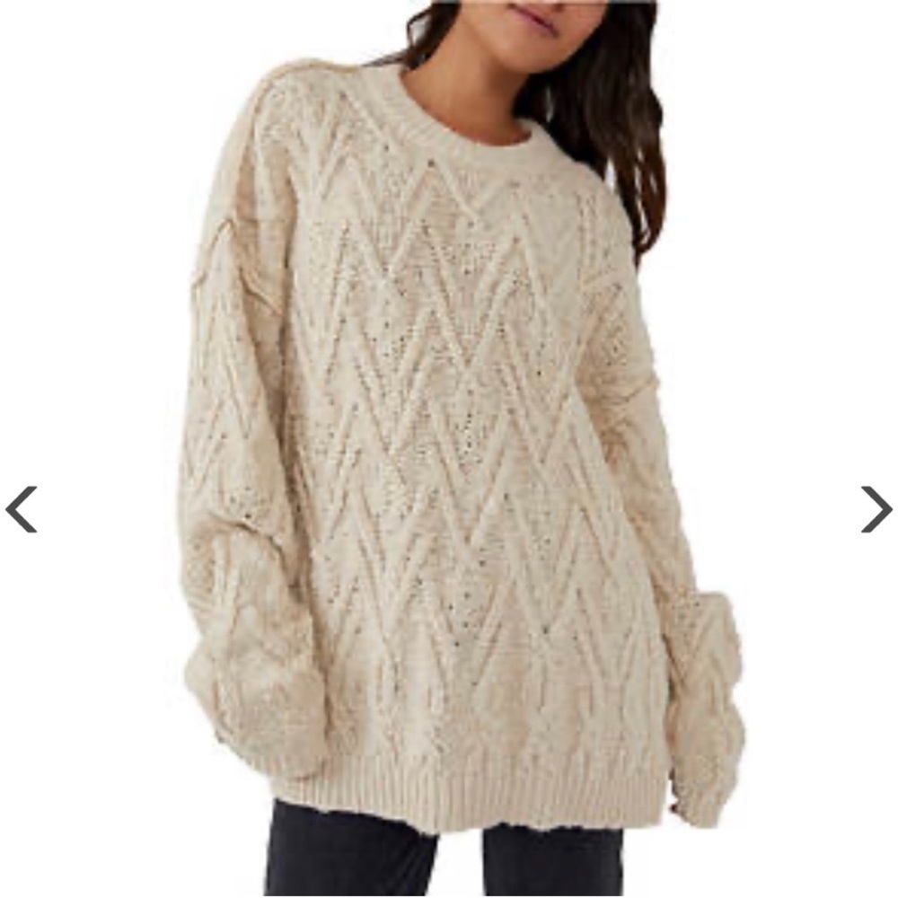 Free People Isla Cable Knit Tunic